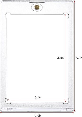 Card Protectors 10 Case Sleeves Clear Card Brick Top Loaders + 50 Protective Sheath Fit for Trading Cards Standard Sports Baseball Football Cards Basketball in Kuwait