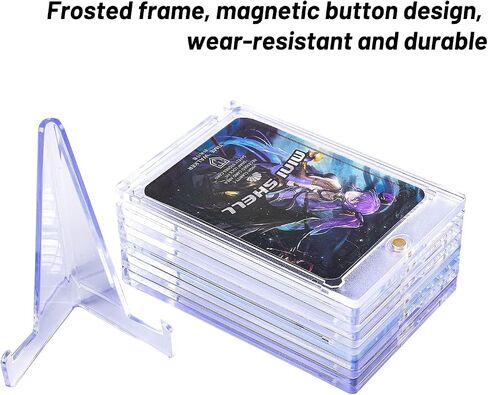Card Protectors 10 Case Sleeves Clear Card Brick Top Loaders + 50 Protective Sheath Fit for Trading Cards Standard Sports Baseball Football Cards Basketball in Kuwait