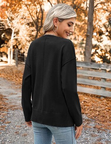 Zeagoo Women's Oversized Button Cardigan Sweaters 2024 Fall Open Front Lightweight Cardigans V Neck Loose Knit Outwear in Saudi Arabia