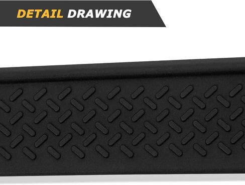 6 Inches OE Style Running Boards, Matte Black Side Steps Compatible with 2007-2018 Jeep Wrangler JK 2 Door in Saudi Arabia
