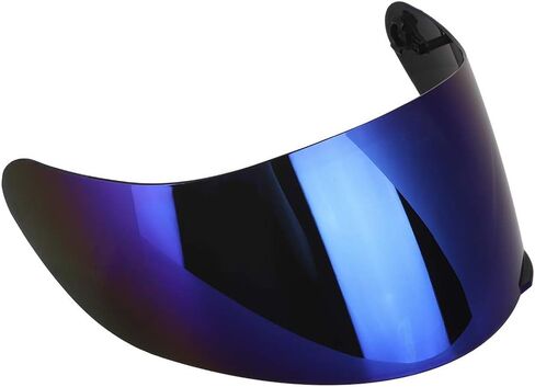 Helmet Lens Visor, Qiilu Motorcycle Visor, Full Face Motorcycle Visor Lens Windshield Replacement Fit for AGV K3SV K5(Blue) in Saudi Arabia