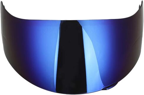 Helmet Lens Visor, Qiilu Motorcycle Visor, Full Face Motorcycle Visor Lens Windshield Replacement Fit for AGV K3SV K5(Blue) in Saudi Arabia