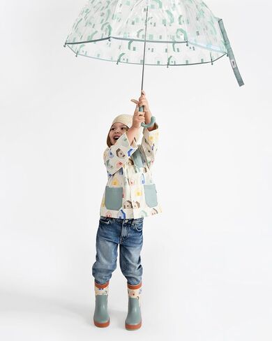 مظلة تولا للأطفال من 7 صباحًا - مظلة شفافة بحجم الأطفال، مقبض منحني سهل الإمساك، مادة خفيفة الوزن | مجموعة ملابس ضد المطر in Kuwait