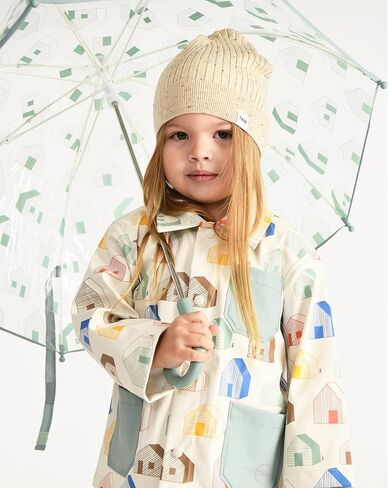 مظلة تولا للأطفال من 7 صباحًا - مظلة شفافة بحجم الأطفال، مقبض منحني سهل الإمساك، مادة خفيفة الوزن | مجموعة ملابس ضد المطر in Kuwait