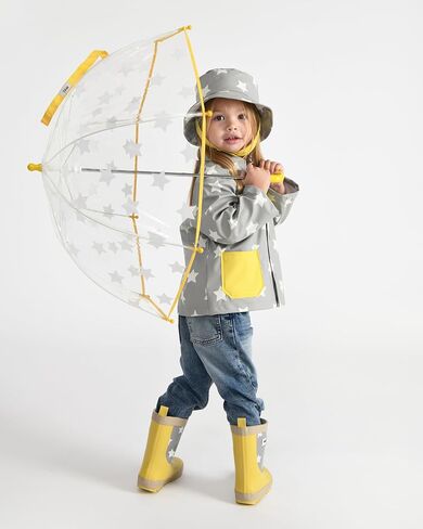 7AM Tula Kids Umbrella - Kid Size Transparent Umbrella, Easy Grip Curved Handle, Lightweight Material | Rainwear Collection in Saudi Arabia
