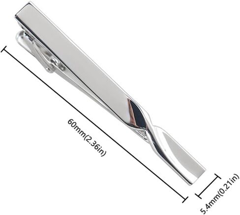Tie Clips for Men, Elegant Classic Tie Clip Necktie Tie Bar for Wedding Business Office Anniversary Regular Tie Pin Gifts in Saudi Arabia