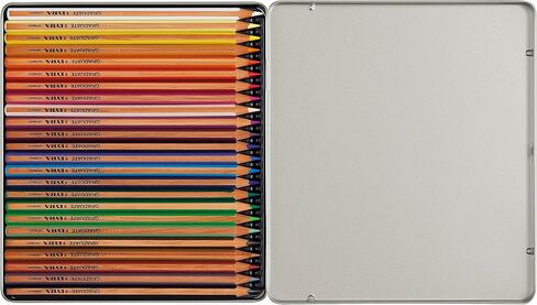 Lyra Graduate Colouring Pencils, 3.8mm Thick Lead, 12 Assorted Colours, Technical & Artistic Drawing, Cardboard Box, Ideal for Student Artists & Schools in Saudi Arabia