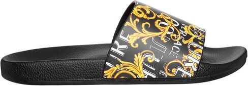 VERSACE JEANS COUTURE men Logo couture slides black - multicolor in Saudi Arabia