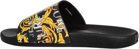 VERSACE JEANS COUTURE men Logo couture slides black - multicolor in Saudi Arabia