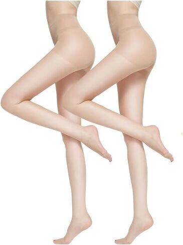 2 Pairs Women's Pantyhose, 20D Silk Sexy Pantyhose for Women's Smooth and Durable Pantyhose in Saudi Arabia