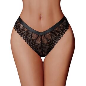 Avidlove Women Sexy Panties Lace Cheeky Panty Rhinestone Bikini Underwear 1-4 Pack