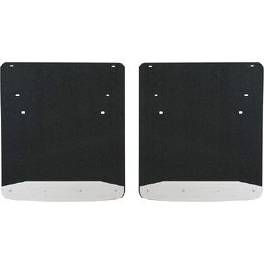 LUVERNE 251034 Rear Dually 20-Inch x 23-Inch Textured Rubber Mud Guards, Select Ram 3500 , Black