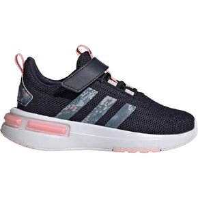 adidas Racer TR23 Elastic Lace Sneaker, Ink/Semi Pink Spark/Sandy Pink, 1.5 US Unisex little kid
