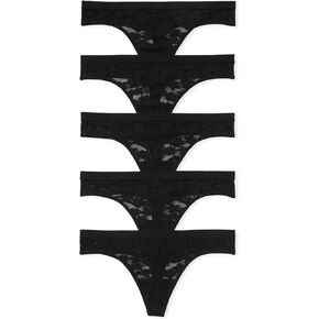 5-Pack Lace Thong Panties