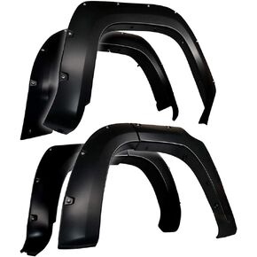 Tyger Auto Fender Flares Compatible with 2014-2023 Toyota 4Runner (Excl. Limited model), Smooth Textured Paintable Bolt-Riveted Style 4pc | TG-FF8T4358