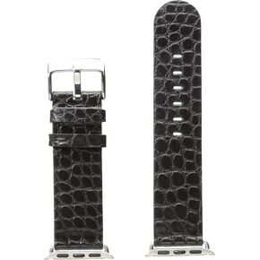 هادلي روما AP1000UA 38W 38mm Apple Strap التمساح MTE جلد التمساح الأسود حزام الساعة in Kuwait