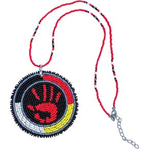 Native American Handmade Premium Necklace For Women, MMIW/Indigenous Women Necklace Pendant Long Beaded Native American Style
