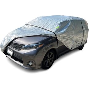 Toyota Sienna Car Cover and Odyssey Car Cover, Ultimate Waterproof Solution, Ideal Fit as Mini-van Cover for Caravan, Pacifica, Carnival, Sedona and Quest.