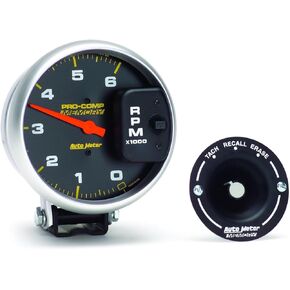 AUTO METER 6806 Pro-Comp Memory Tachometer,5.000 in.