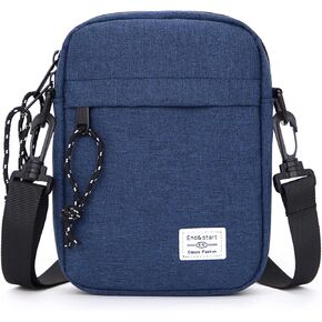 Cell Phone Shoulder Bag for Men, Crossbody Cell Phone Purse, Smartphone Shoulder Bags Waterproof Zipper Pocket Mobile Phone Cross Body Pouch Wallet Sling Bags Shoulder Strap Handbag Mini Messenger Bag