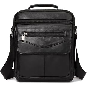 Shoulder Bag for Men Leather Man Purse Messenger Bag Handbag Bag Crossbody Sling Bags for Travel Work Business