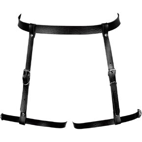 Women's Body Harness Leather Fashion Garter Belt Carnival Gothic Halloween Punk Festival Garter Dance Clothing
