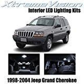 XtremeVision Interior LED for Jeep Grand Cherokee 1998-2004 (12 Pieces) Pure White Interior LED Kit + Installation Tool