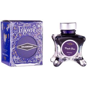 Diamine - Fountain Pen Ink, Purple Bow, 50ml, Inkvent, Blue Edition