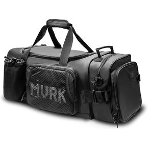 Travel Duffle Bag : 2-in-1 Waterproof Carry-on Size for Airplane Travel - TSA Compliant Black Travel Bag For Overnight, Gym, Sports, and Weekend Bag (50L)