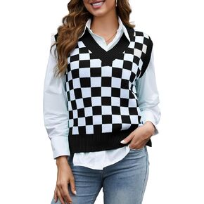 Women Christmas Sweater Vest Valentines Day Gifts Mothers Day St Patricks Day Outfits for Mom