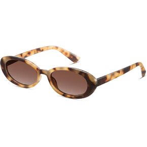 miyya Trendy Polarized Sunglasses Women, Oval Sunglasses for Women Men, Retro Sun Glasses for Women 2024, UV Protection
