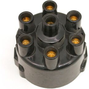 Pertronix D656600 Black Distributor Cap for Cast Distributor 6 Cylinder Engine