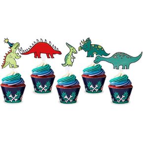 ecoZen Unicorn Cupcake Toppers and Wrappers Decorations, Reversible Rainbow Cupcake Liners with Unicorn Toppers, Cute Decorating Supplies for Girl Birthday Party, 30 of Each