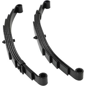 WFLNHB Pair of Trailer Leaf Spring 5 Leaf Double Eye 3000lbs Cap for 6000lbs Axle Replacement for SW5 / LIB-502-DE / UNA111 / PR5 / 9150018/93163
