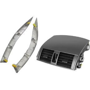 ALINREDBX Center Dash A/C Outlet Air Vent Panel And Strip Trim Suitable for Toyota Corolla 2009-2013