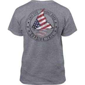 Salt Life Kids Redfish Stars & Stripes Youth Short Sleeve Tee
