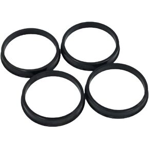 Hubcentric Rings (Pack of 4) - 66.1mm ID to 73.1mm OD - Black Poly Carbon Plastic Hubrings Hub - Only Works on 66.1mm Vehicle Hubs & (73.1mm Wheel Centerbore - for many Nissan & Infiniti