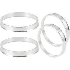 SCITOO Wheel Hub Centric Rings 72.6mm to 67.1mm silver Aluminum Hubrings 72.6 OD 67.1 ID - 4PCS