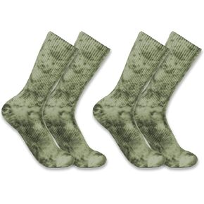 Carhartt Women's Midweight Tie-Dye Crew Sock 2 Pack