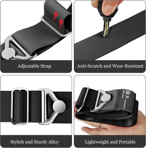 2-in-1 Travel Belt for Luggage Straps Add a Bag Bungees Luggage Strap Over Handle Suitcases Belt for Carry On Bag Elastic Belt Adjustable Suitcase Strap Airport Travel Accessories in Saudi Arabia