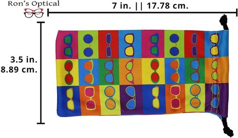 2 Pack Soft Microfiber Eyeglass Case, Cleaning And Storage Pouch With Drawstring, Small, Black in Saudi Arabia