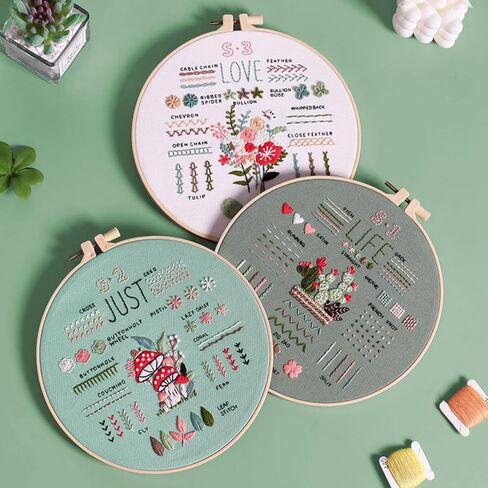 Highkick Cat Embroidery Kits for Beginners, Embroidery Kits for Adults, Easy Embroidery Kit in Saudi Arabia