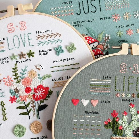 Highkick Cat Embroidery Kits for Beginners, Embroidery Kits for Adults, Easy Embroidery Kit in Saudi Arabia