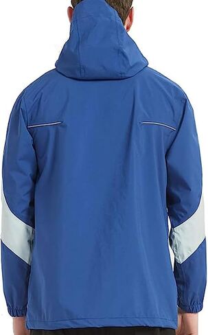 Men's Lightweight Waterproof Rain Jacket Windproof Raincoat with Hood Outdoor Ventures in Saudi Arabia