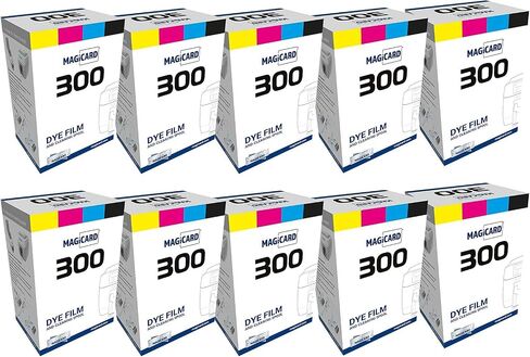 Bodno 2 x Magicard 300 Printer MC250YMCKOK شريط ملون - YMCKOK - 250 مطبوعة بطاقة عرض البرامج in Kuwait