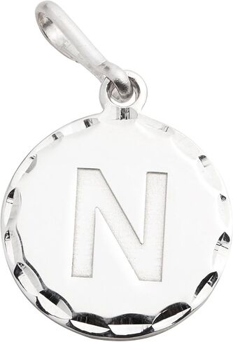 سحر Alex and Ani الأولي N، N، الفضة الاسترليني، الفضة N، حجم السحر 0.51 بوصة عرض × 0.51 بوصة ارتفاع in Saudi Arabia