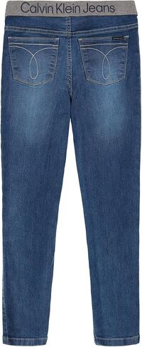 Calvin Klein Girls' Stretch Denim Jeans & Jeggings, Full-Length Skinny Fit Pants with Pockets in Saudi Arabia