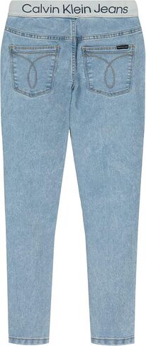Calvin Klein Girls' Stretch Denim Jeans & Jeggings, Full-Length Skinny Fit Pants with Pockets in Saudi Arabia