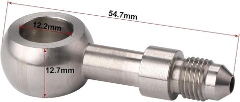 3AN ذكر إلى 12 مم M12 بانجو 90 درجة محول تركيب خرطوم الفرامل من الفولاذ المقاوم للصدأ in Kuwait