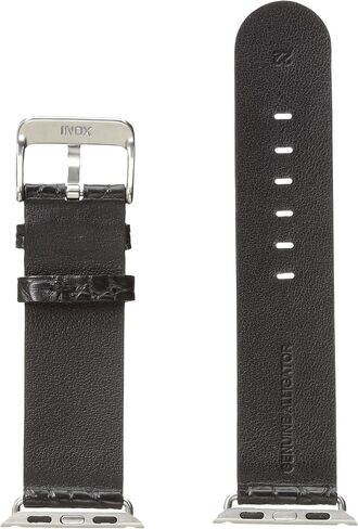 هادلي روما AP1000UA 38W 38mm Apple Strap التمساح MTE جلد التمساح الأسود حزام الساعة in Kuwait